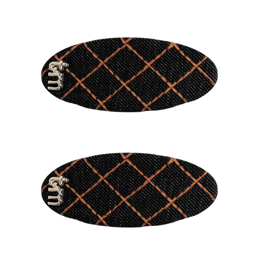 FW26 Denim Brown Thread Snap Clip Set Black 14