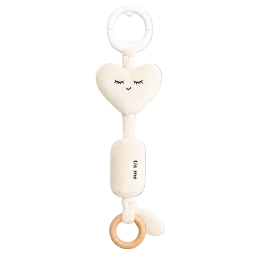 Jingle Sensory Toy Wind Chime (Heart, Cream)