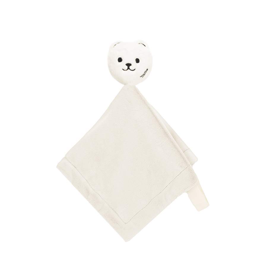 Lovey with Paci/Stroller String (Bear, Cream)