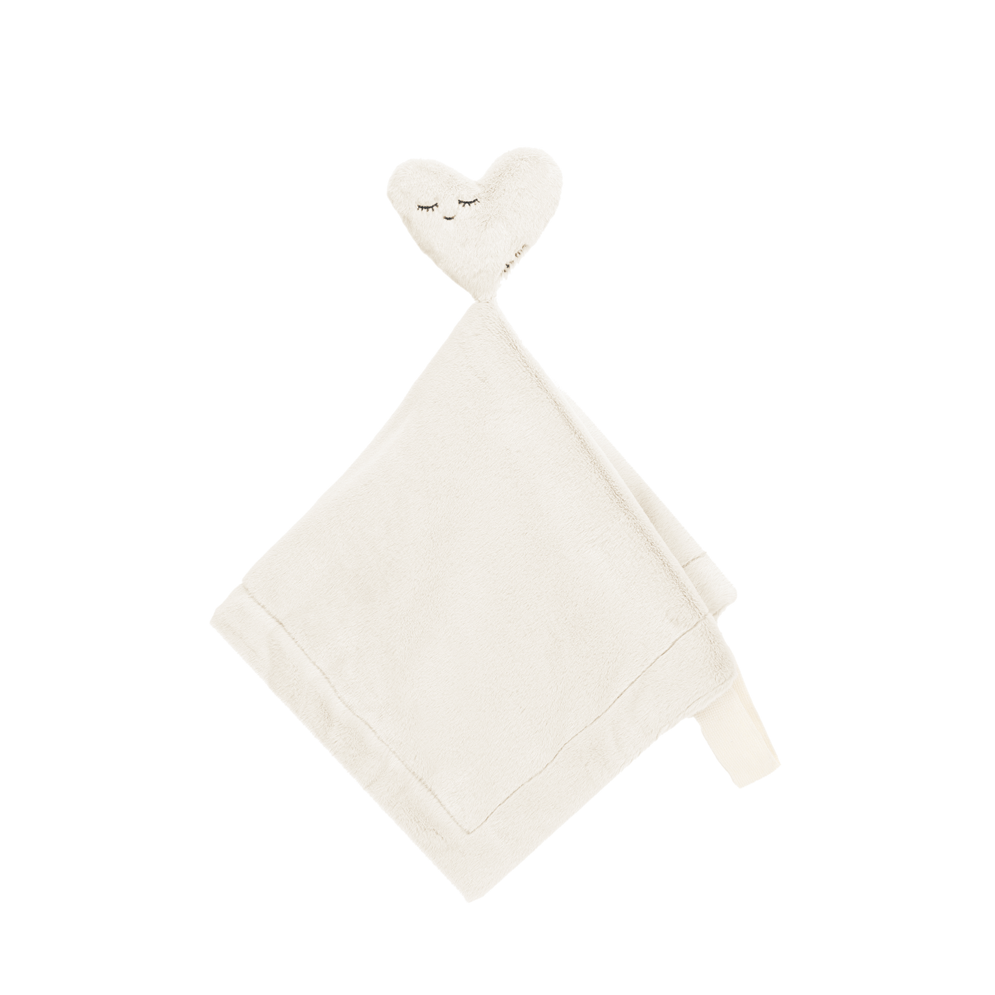 Lovey with Paci/Stroller String (Heart, Cream)