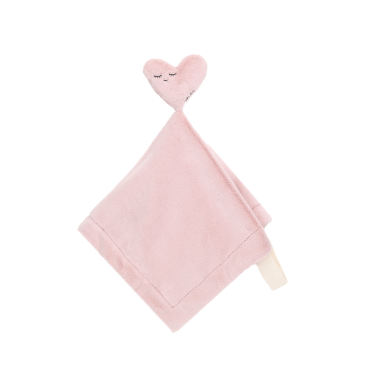 Lovey with Paci/Stroller String (Heart, Pink)