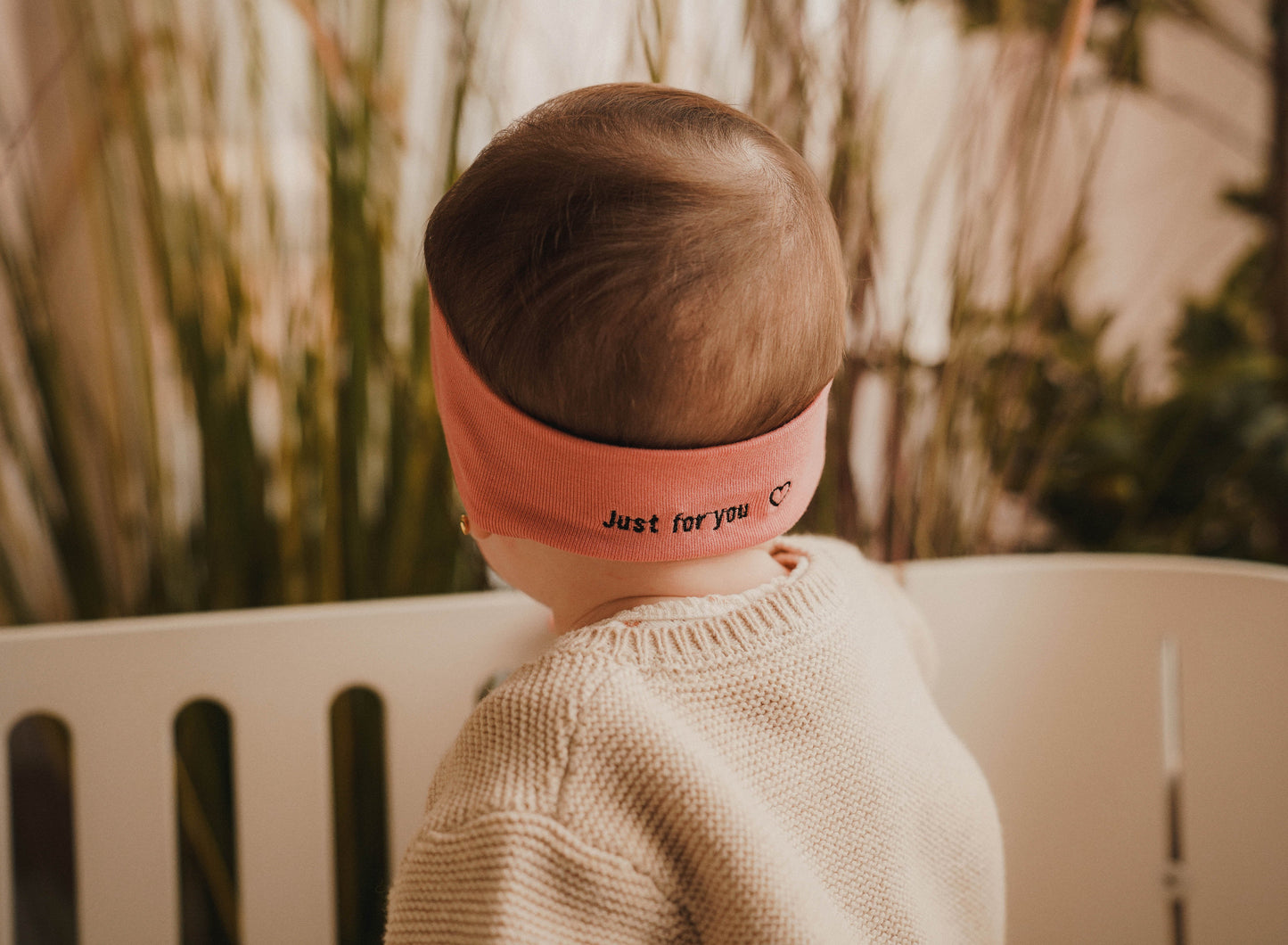 FW26 Sweatband Wrap- Quote- Just For You Mini Scrunchie Set Of 2 Black