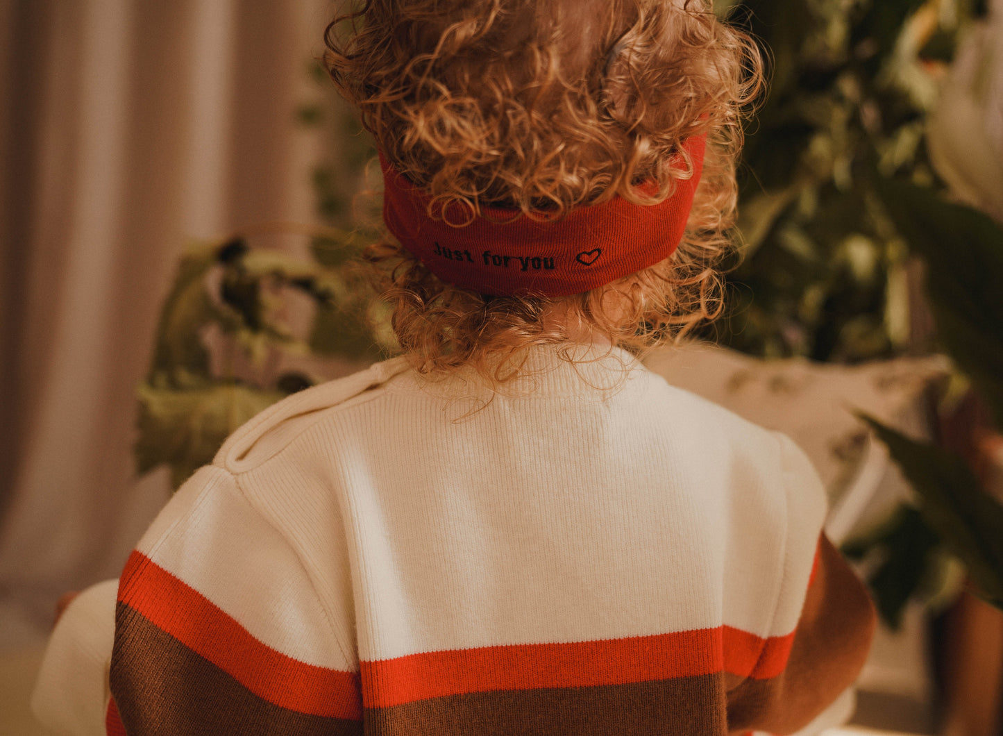 FW26 Sweatband Wrap- Quote- Just For You Mini Scrunchie Set Of 2 Black