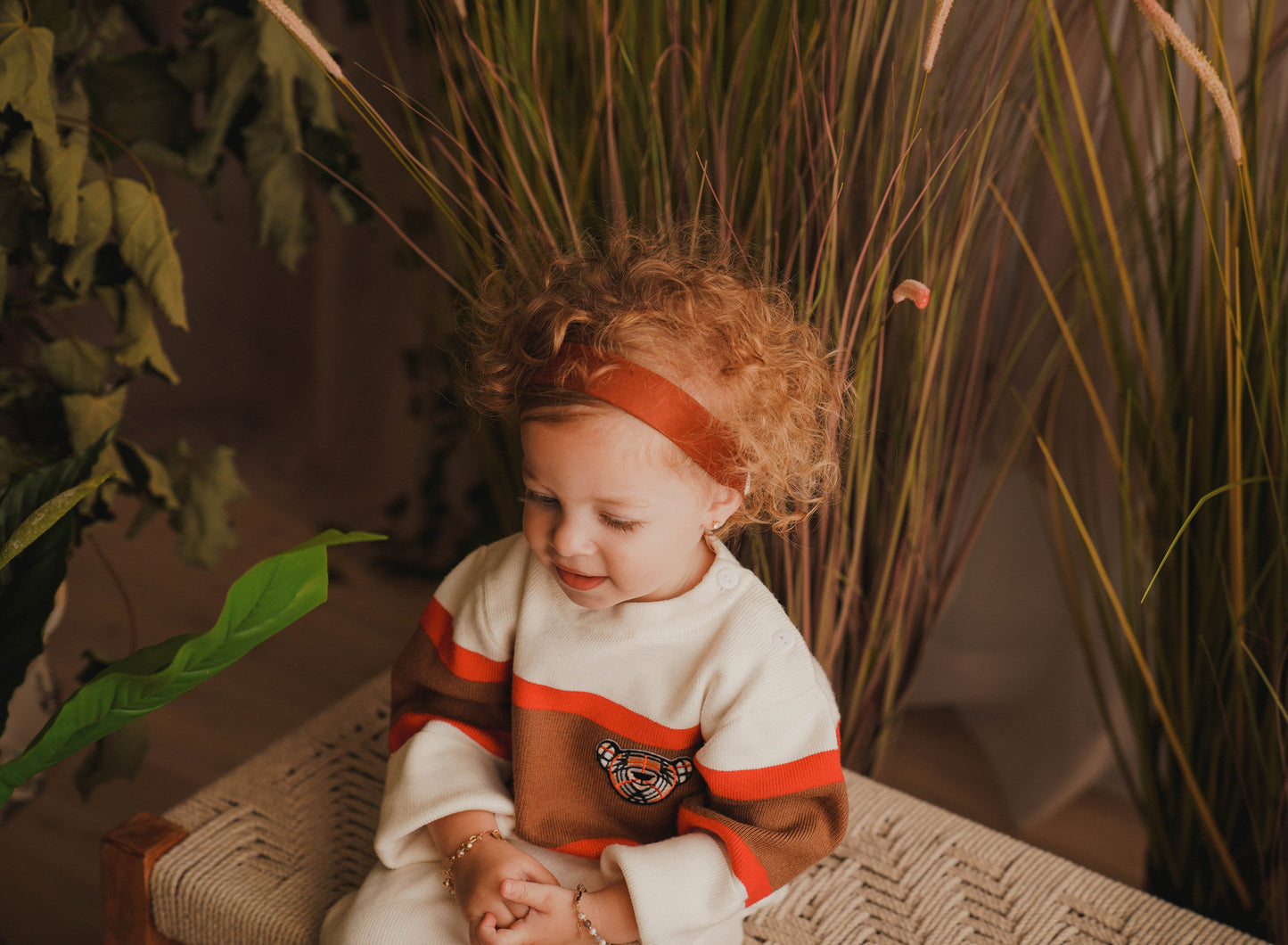 FW26 Suede Collection Toddler Headscarf Camel