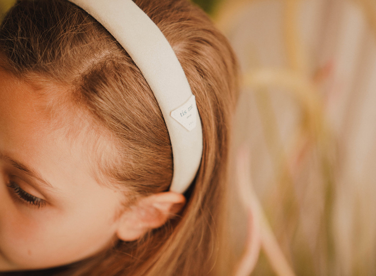 FW26 Suede Collection Hard Headband Cream