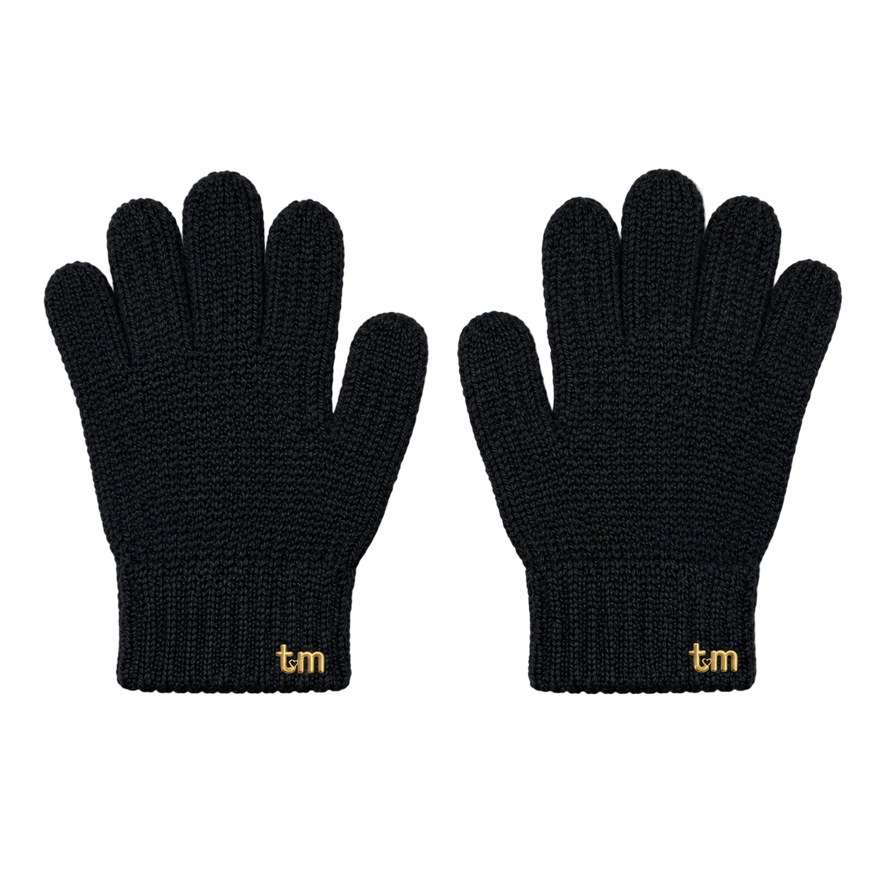 FW26 Gloves Gold Tm Gloves Older Child Black