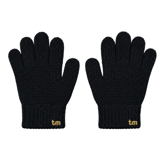 FW26 Gloves Gold Tm Gloves Older Child Black