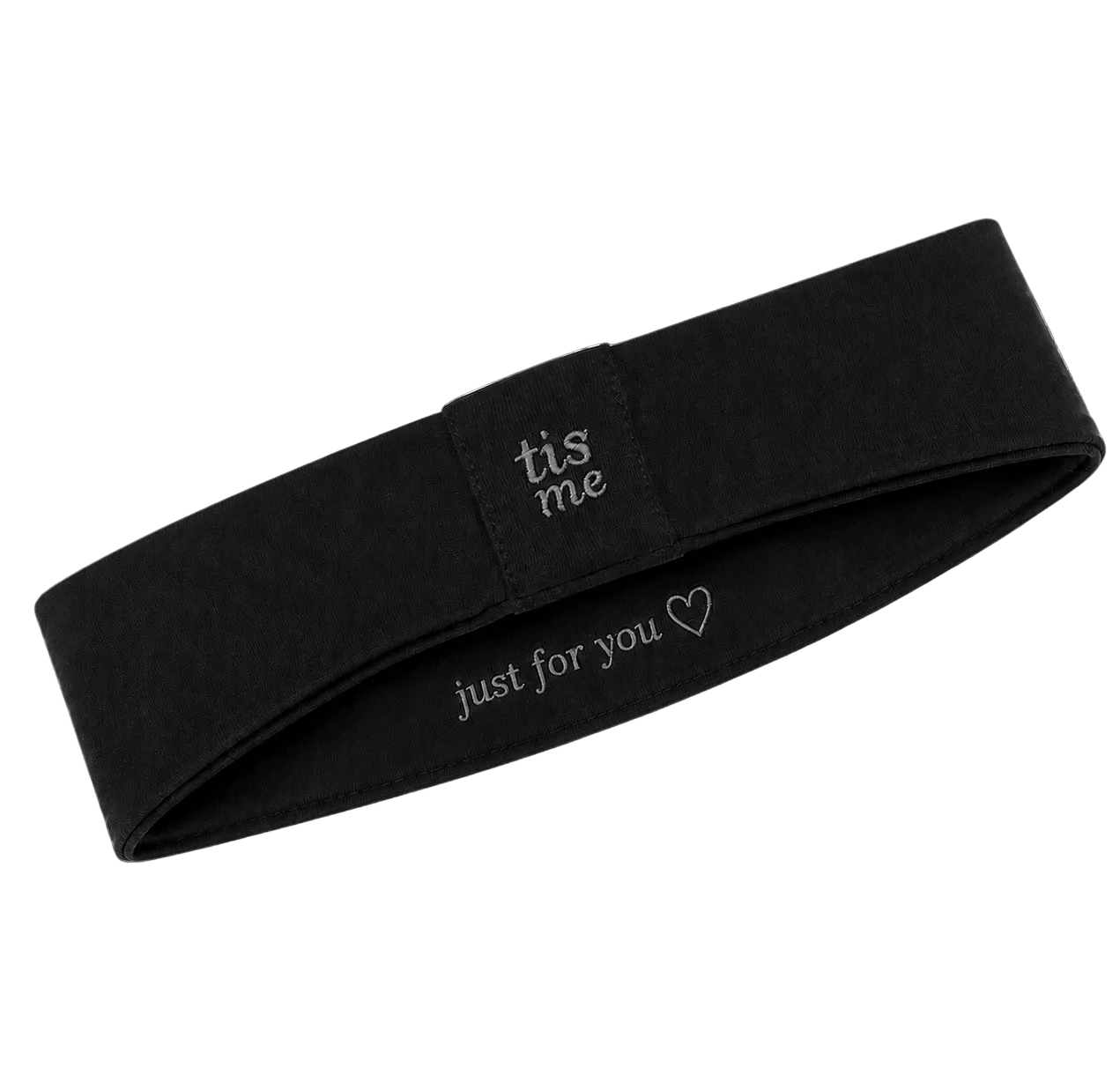 FW26 Sweatband Wrap- Quote- Just For You Sweatband Small 6-12 Months  Black