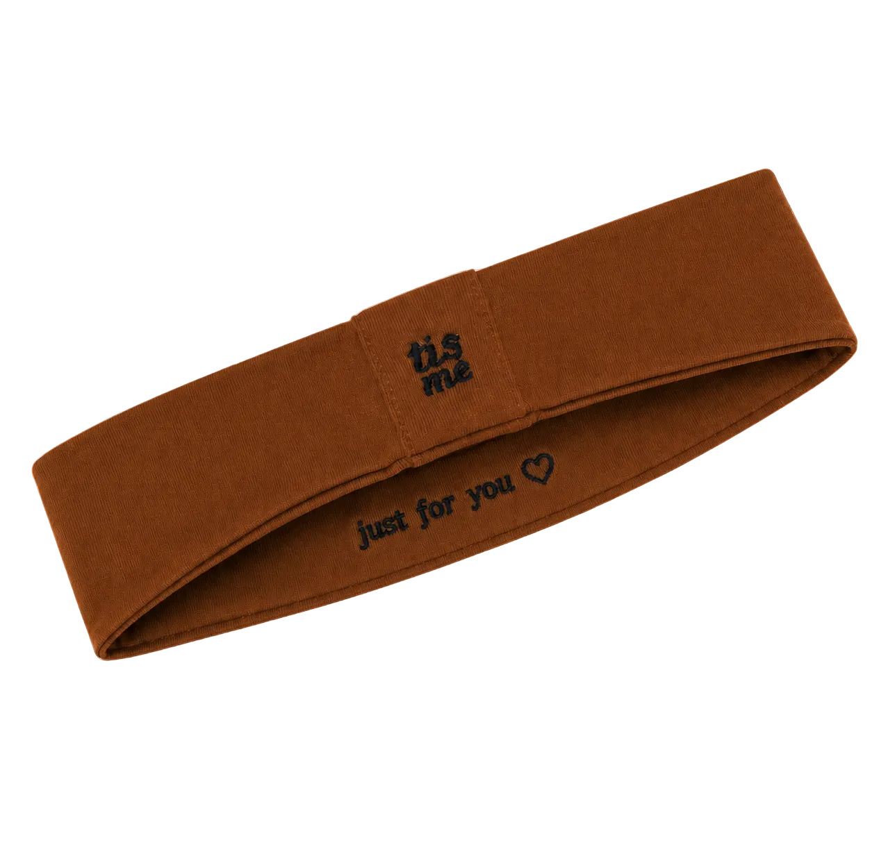 FW26 Sweatband Wrap- Quote- Just For You Sweatband Small 6-12 Months Brown