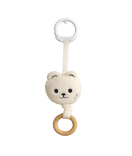 Lullaby Pull String Toy (Bear, Cream)