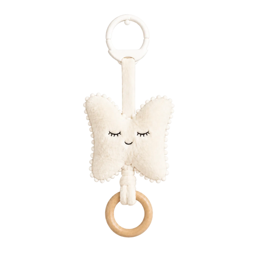 Lullaby Pull String Toy (Butterfly, Cream)