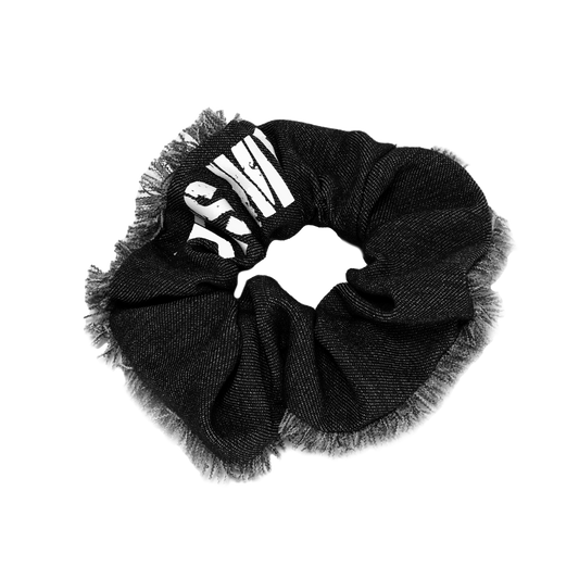 SS24 BLACK DENIM STANDARD SIZE SCRUNCHIE