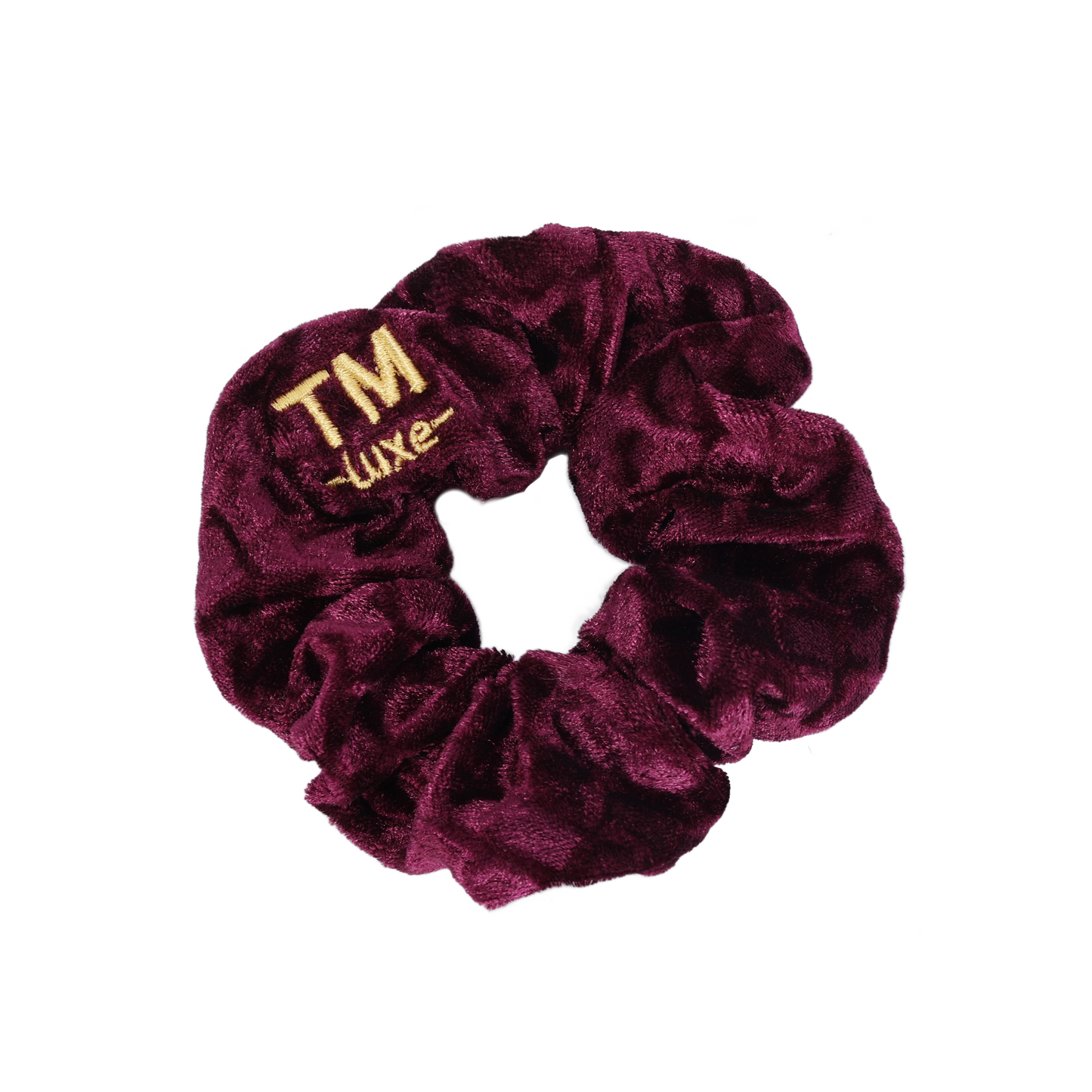 Luxe Velvet Scrunchie (Deep Burgundy)