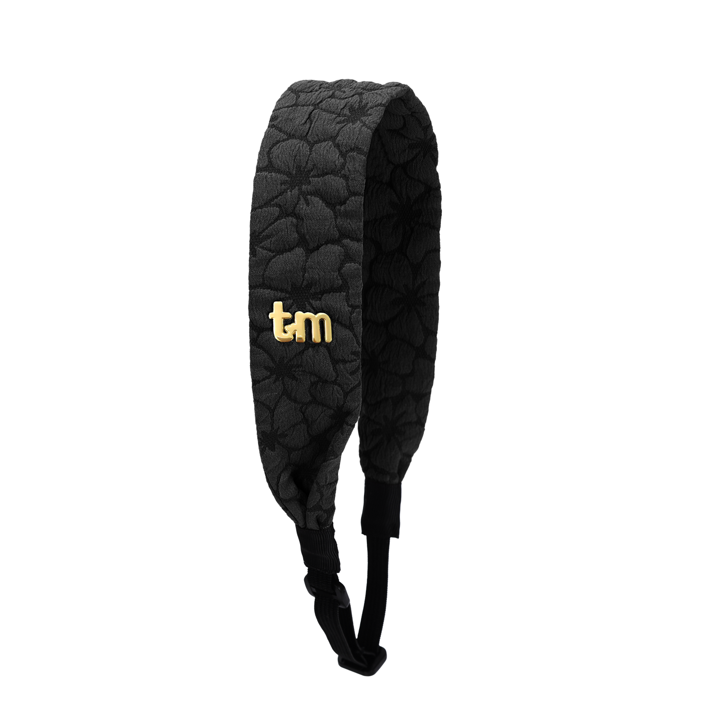 Floral Quilted Collection Adjustable Headscarf (Black)