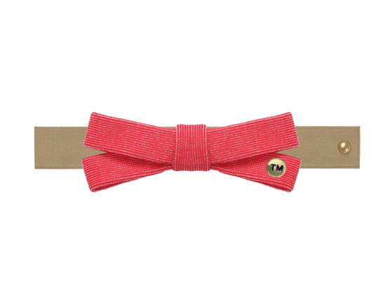 Denim Luggage Logo Collection Nylon Baby Headband (Red)