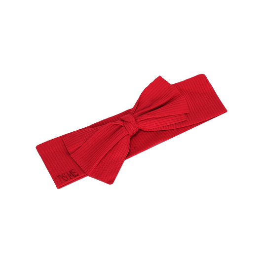 Bow Sweatband (Dark Red)
