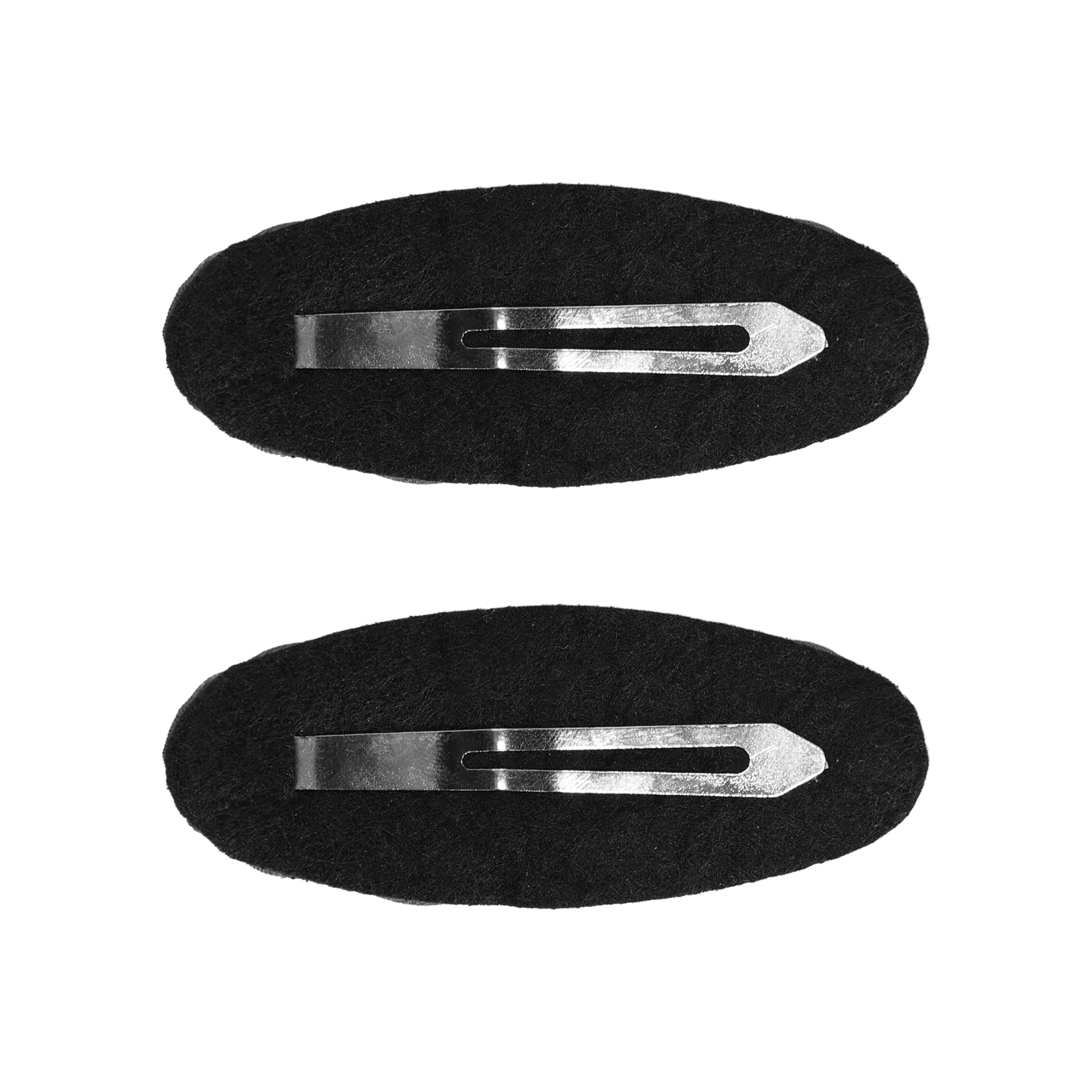 Solid TM Embroidery Oval Snap Clip Set Of 2 (Green)