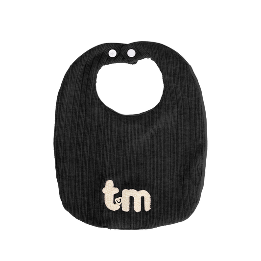 Black Ribbed Bib