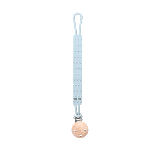 Blue Silicone Paci Holder