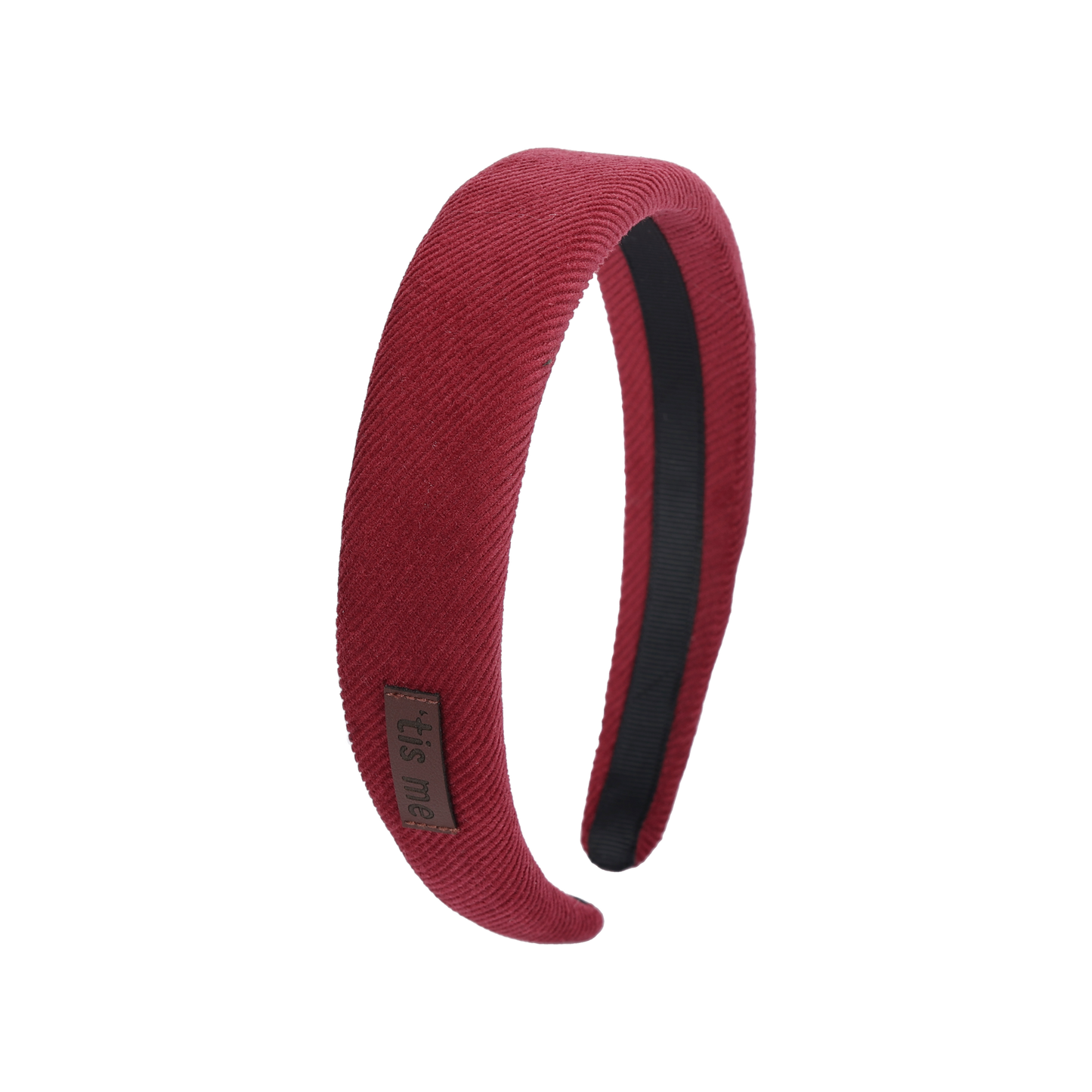 Corduroy Hard Headband (Maroon)