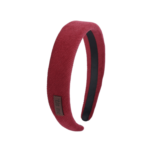 Corduroy Hard Headband (Maroon)
