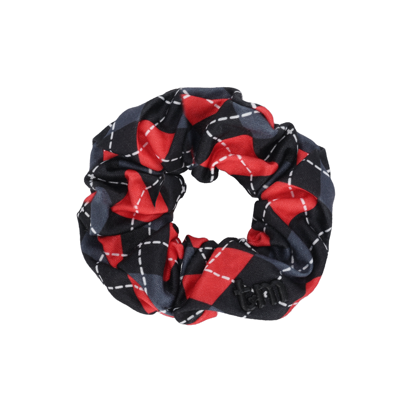 Argyle Classic Srunchie (Red)