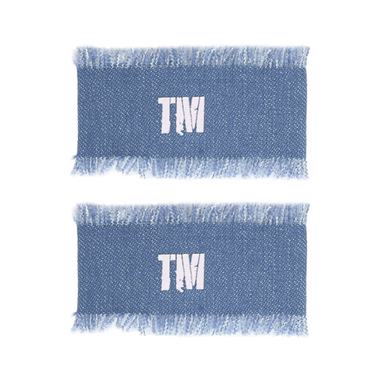 SS24 CHAMBRAY DENIM RECTANGLE SNAP CLIP