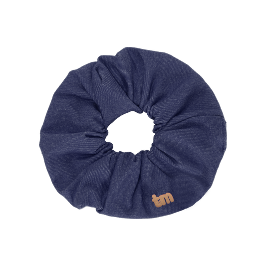 Denim Luggage Logo Collection Scrunchie (Navy)