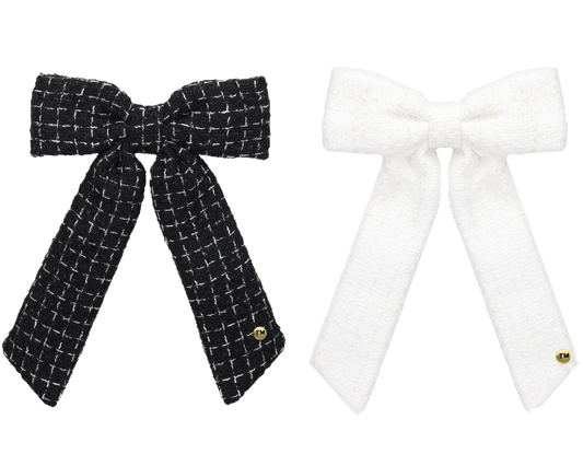 Tweed Large Bow Clip