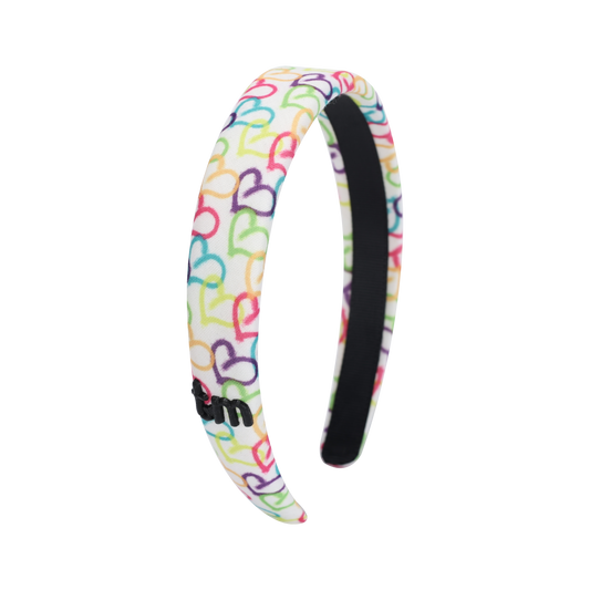 Heart And Splatter Printed Collection Hard Headband (Heart)