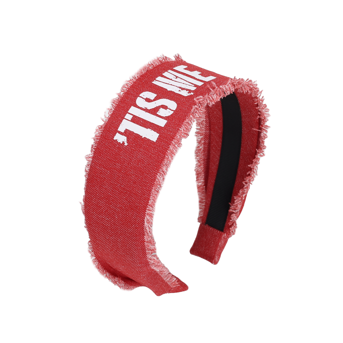 SS24 RED DENIM HARD HEADBAND