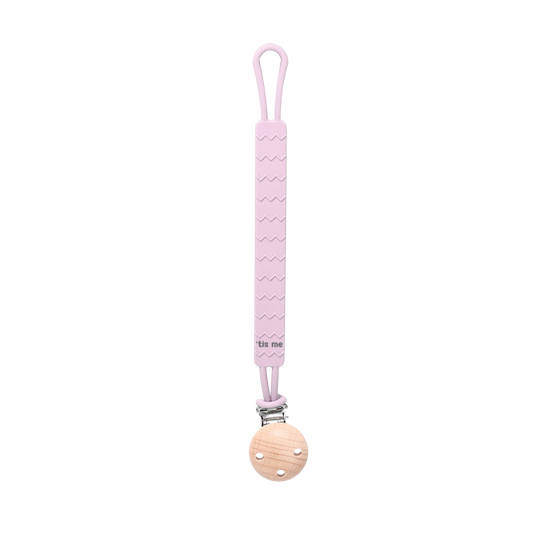 Pink Silicone Paci Holder
