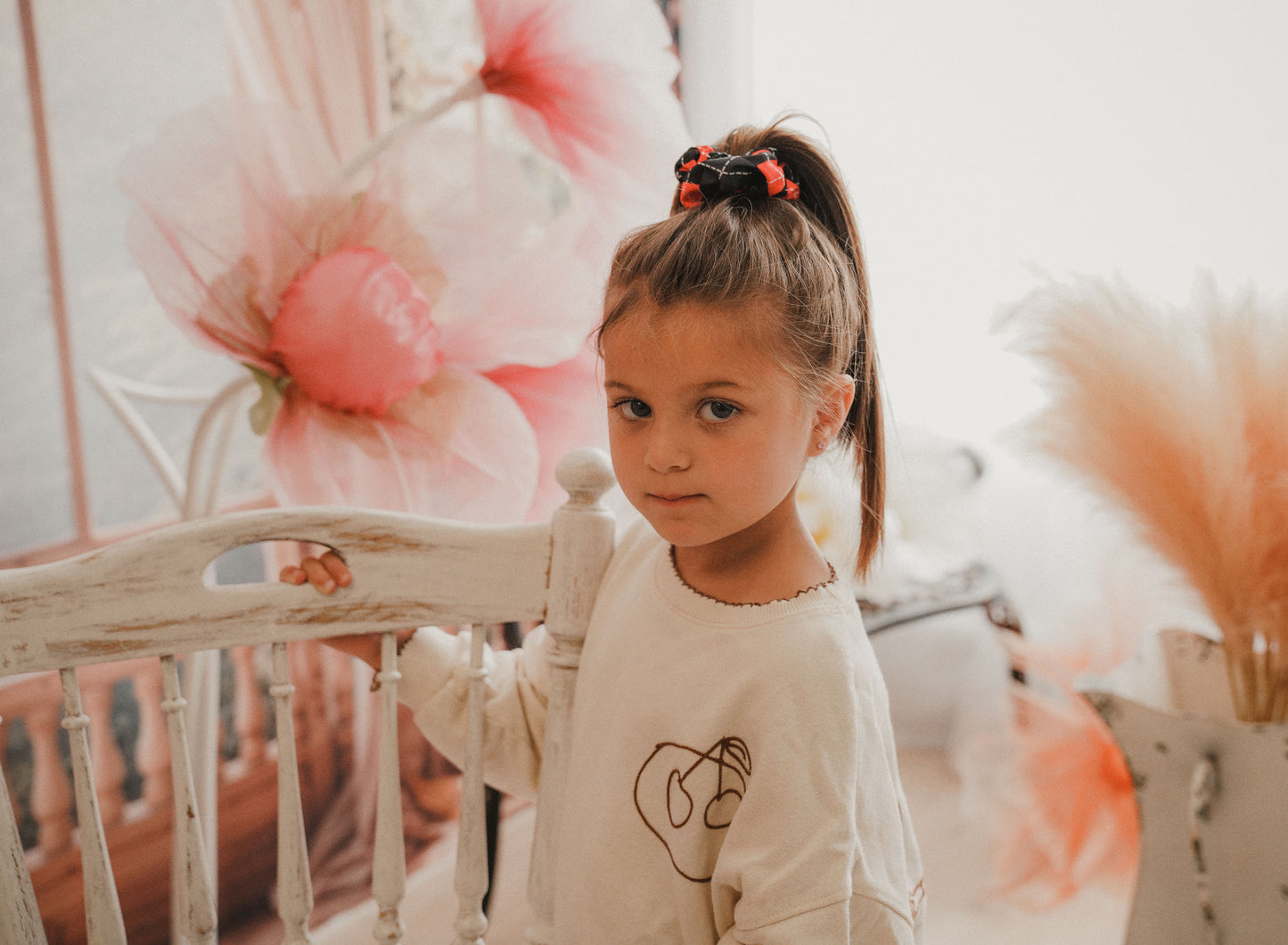 Argyle Classic Srunchie (Red)