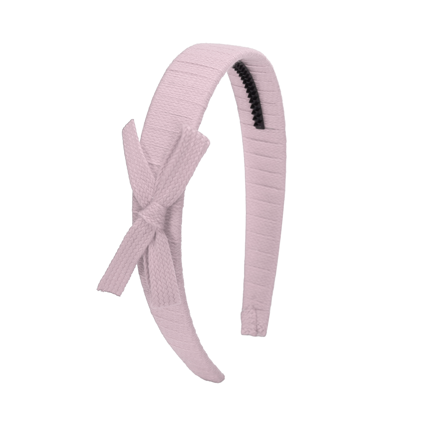 SS26 Woven Ribbon Hard Headband (Light Pink)