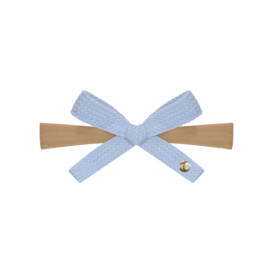 SS26 Woven Ribbon Nylon Baby Headband (Light Blue)