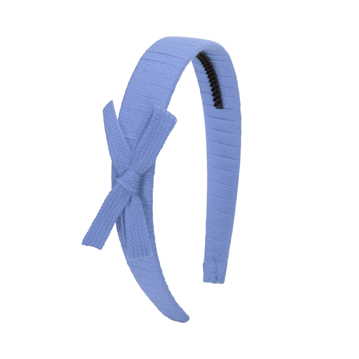 SS26 Woven Ribbon Hard Headband (Blue)