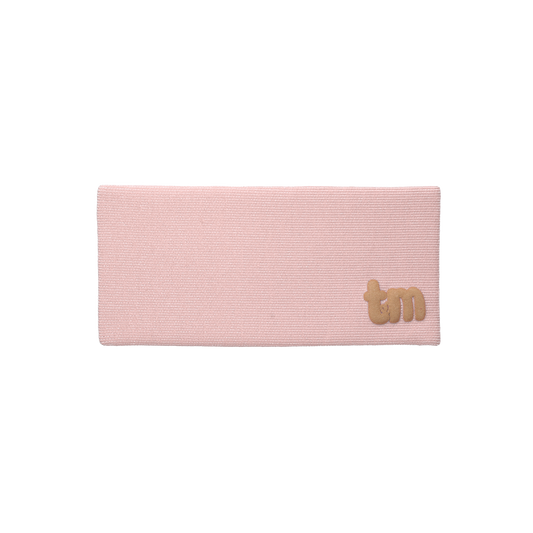 Denim Luggage Logo Collection Rectangle Barette Clip (Pink)