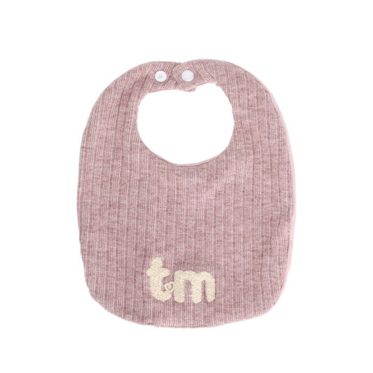 Pink Ribbed Bib