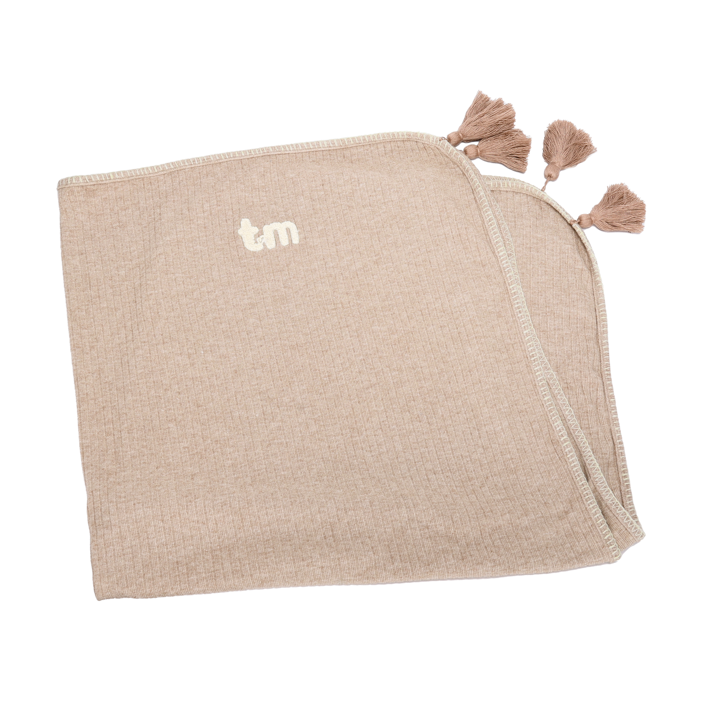 Brown Ribbed Blanket/swaddle