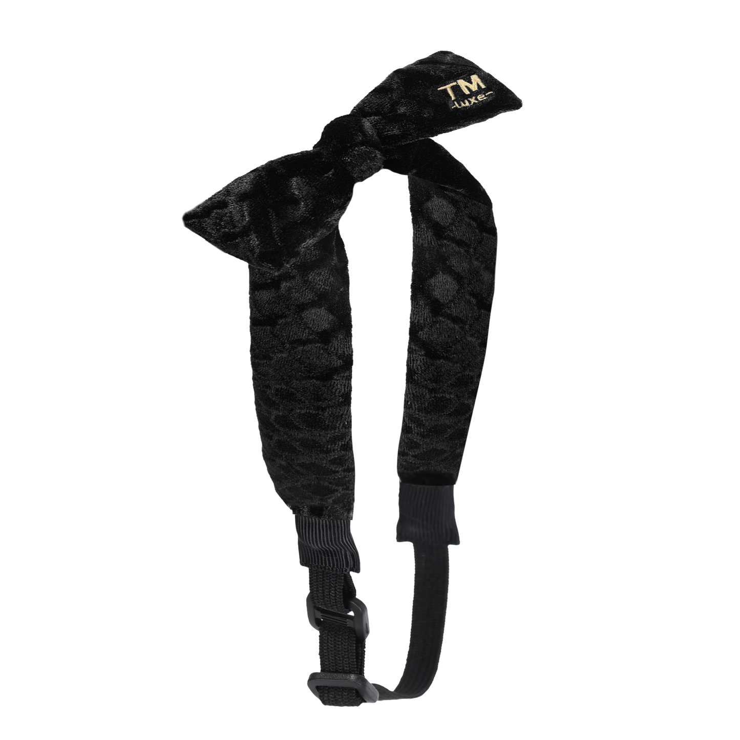 Luxe Velvet Toddler Adjustable Band (Black)