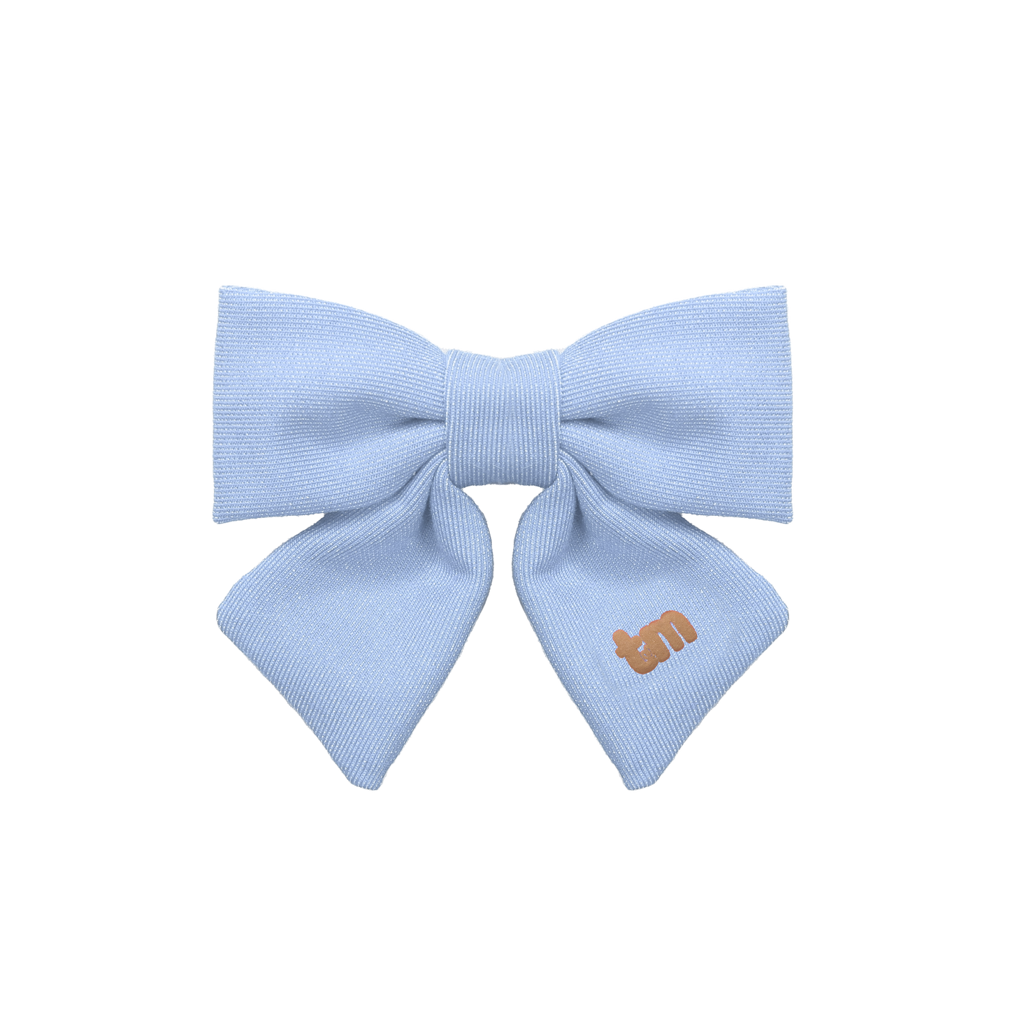 Denim Luggage Logo Collection Medium 3"  Bow Clip (Chambray)