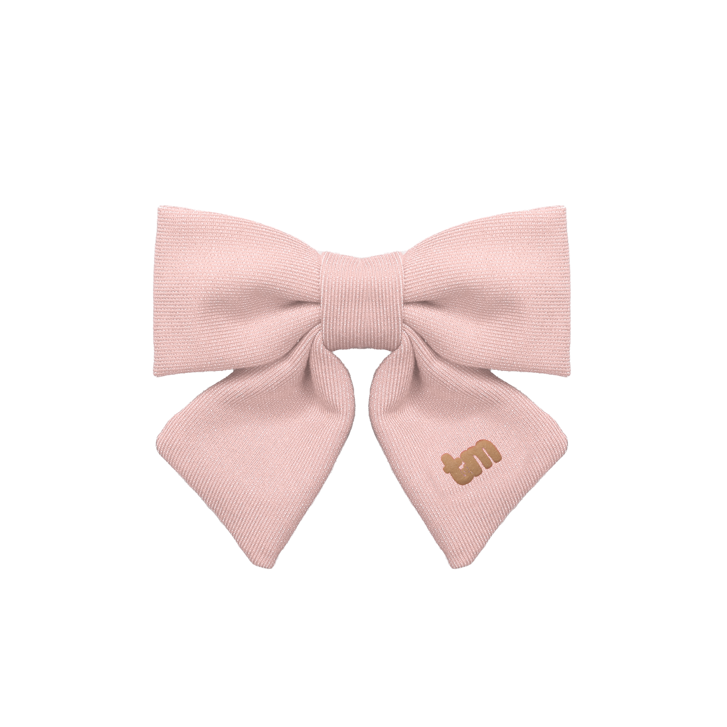 Denim Luggage Logo Collection Medium 3"  Bow Clip (Pink)