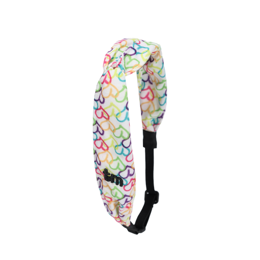 Heart Printed Collection Toddler Twist Adjustable Headscarf