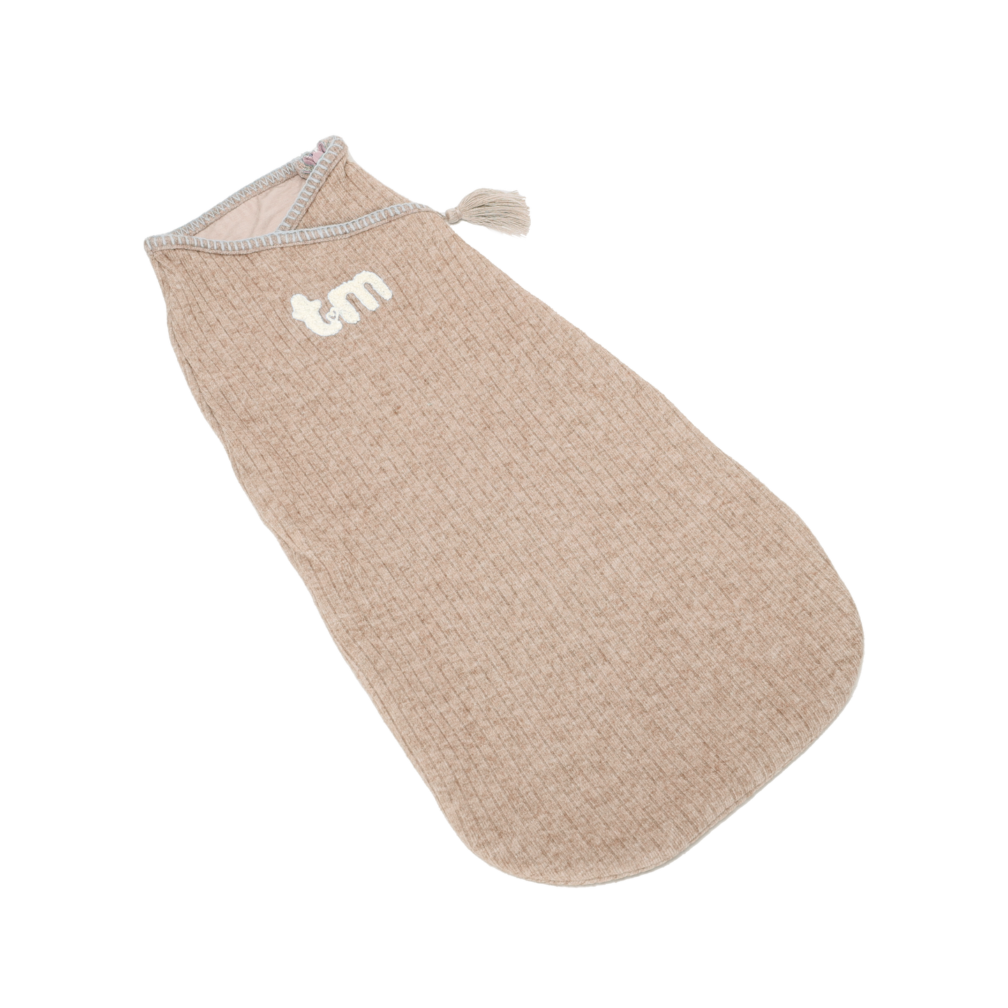 Beige Ribbed Cocoon