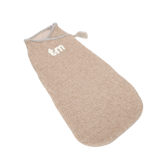 Beige Ribbed Cocoon