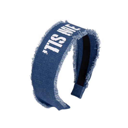 SS24 BLUE DENIM HARD HEADBAND