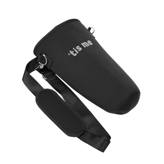 SS24 BLACK WATER BOTTLE SHOULDER BAG SPORT MESH (GLOW IN DARK LOGO)