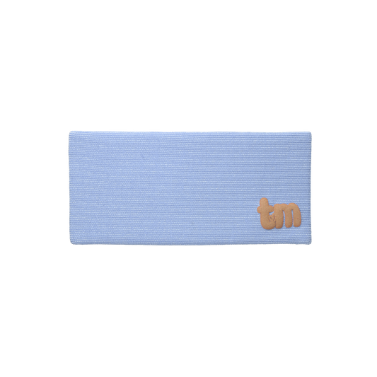 Denim Luggage Logo Collection Rectangle Barette Clip (Chambray)