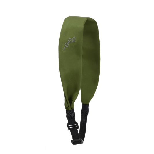 Bow Embroidery Adjustable Headscarf (Green)