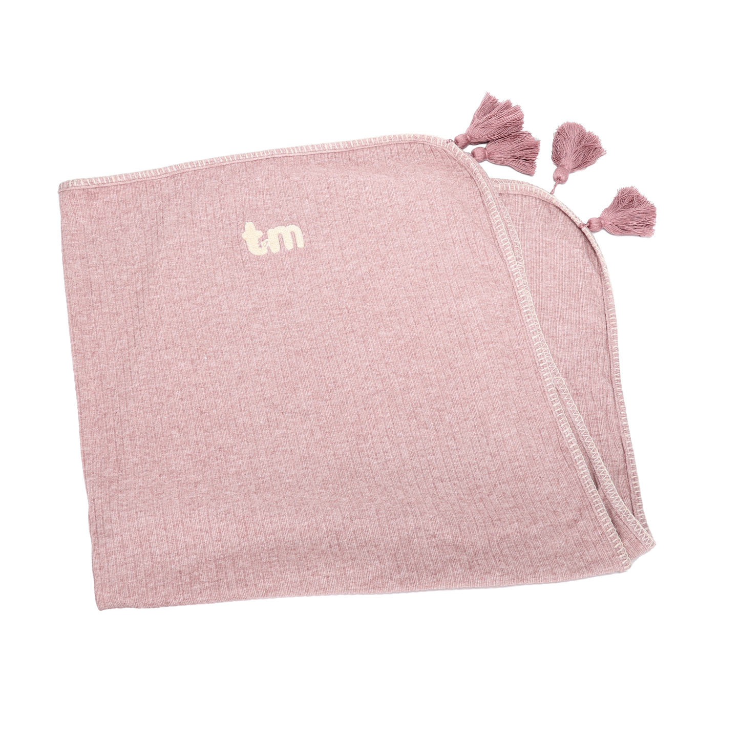Pink Ribbed Blanket/swaddle